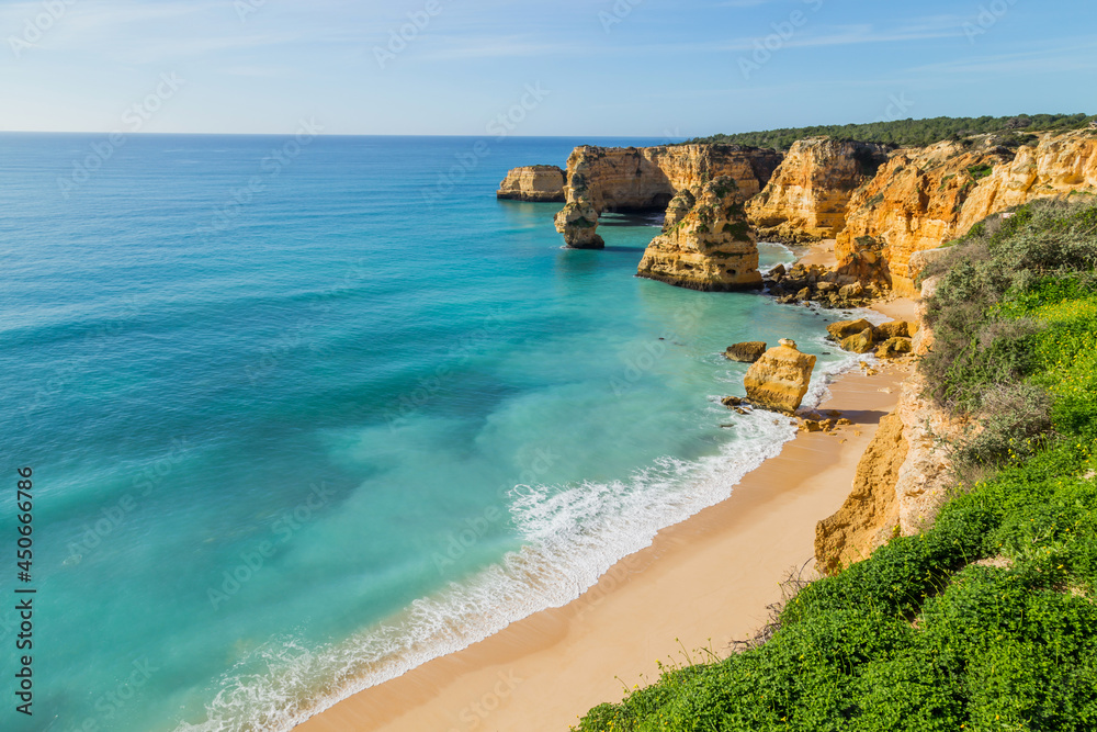 Cliffs in the Coast of Algarve Cliffs in the Coast of Algarve