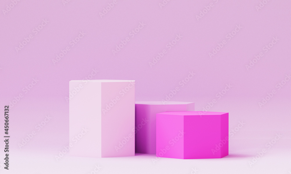 3d rendering studio with geometric shapes, podium on the floor. Platforms for product presentation, mock up background. Abstract composition in minimal design. 3d rendering studio with geometric shapes, podium on the floor. Platforms for product presentation, mock up background. Abstract composition in minimal design.