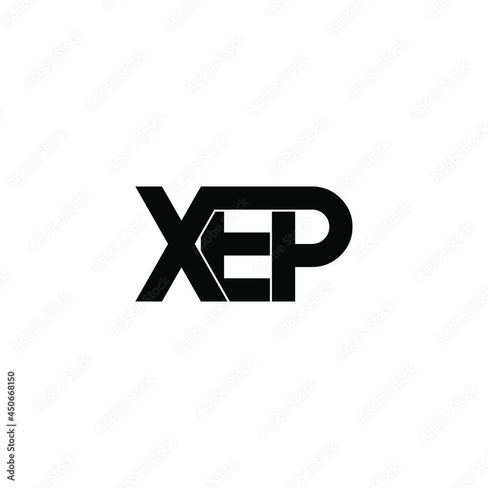 xep initial letter monogram logo design xep initial letter monogram logo design