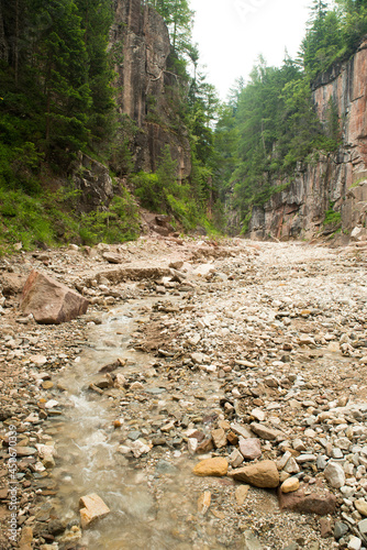 Bletterbach Gorge in the Dolomites in Italy photo