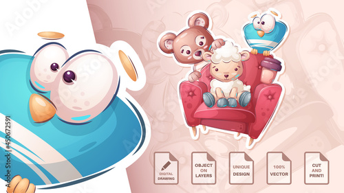 Friends on sofa poster and merchandising