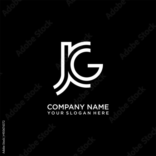 JG Logo. Letter design vector photo