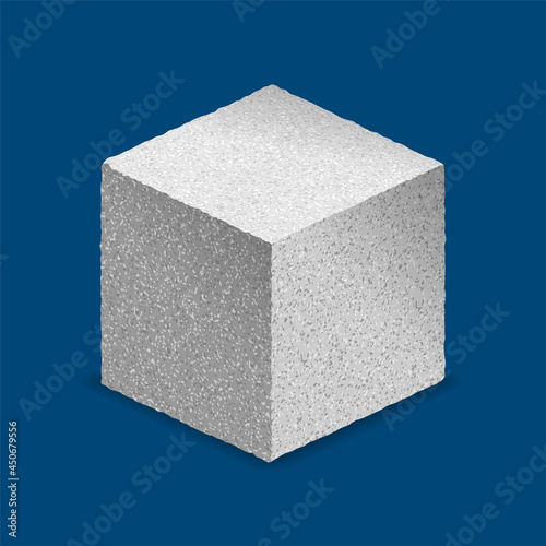Sugar cube in isometric
