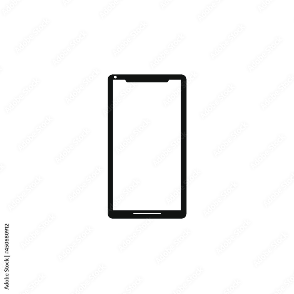 smartphone vector image seen from the front smartphone vector image seen from the front