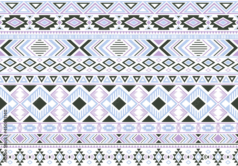 Tribal ethnic motifs geometric vector seamless background. Tribal ethnic motifs geometric vector seamless background.