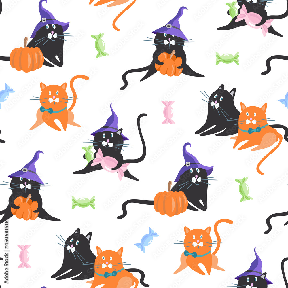 Halloween Seamless Pattern Halloween Seamless Pattern