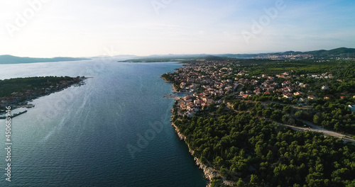 Mediterranean town on the coast of Croatia photo