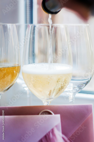 glasses of champagne