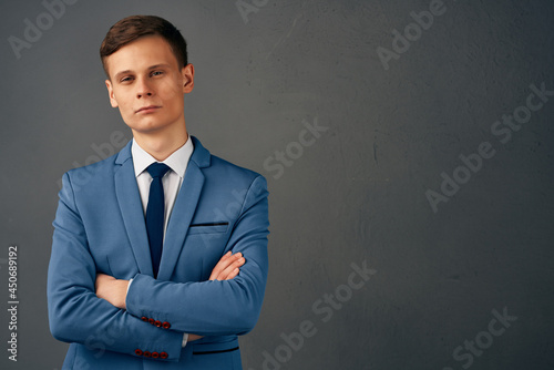 handsome business man in suit office manager