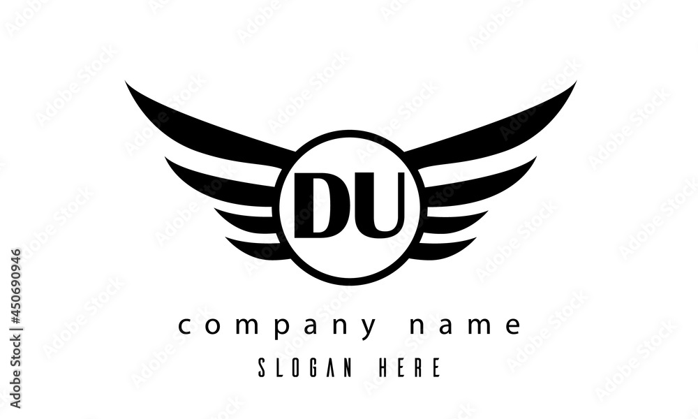 DU wings latter logo DU wings latter logo