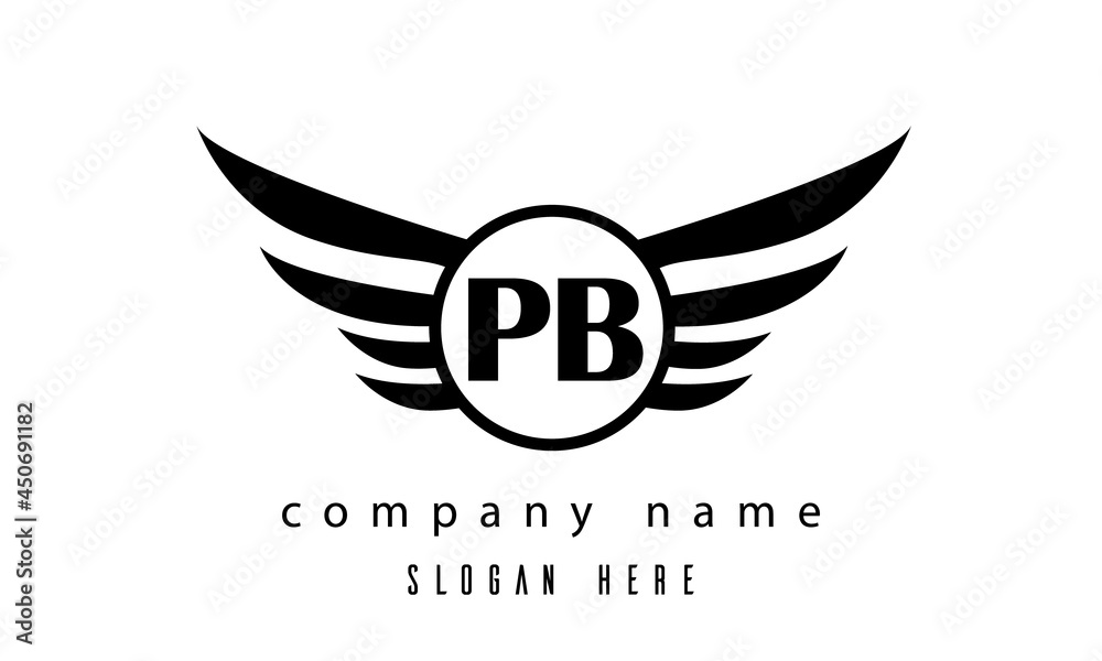 PB wings latter logo PB wings latter logo