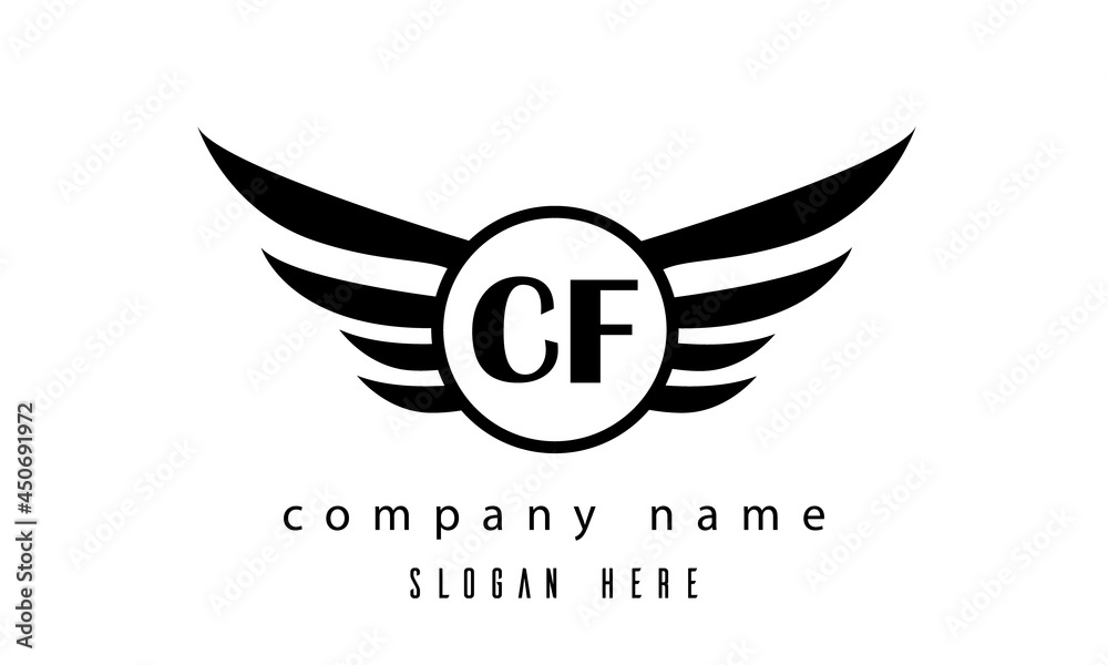 CF wings latter logo CF wings latter logo