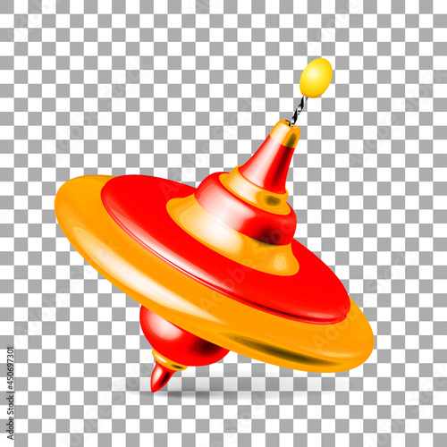 color whirligig vector illustration on checkered background