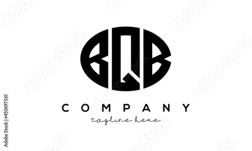 BQB three Letters creative circle logo design photo