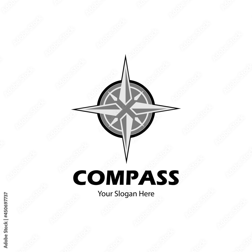 Obraz premium simple compass logo with classic style