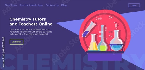 Chemistry teachers and tutors online, website page