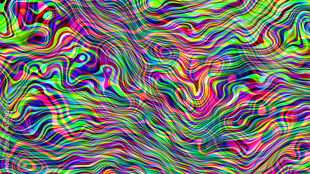 Fototapeta premium Digital fractal pattern. Abstract background.