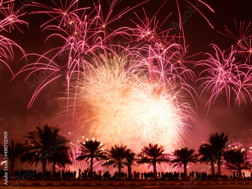 Fireworks for Qatar National Day