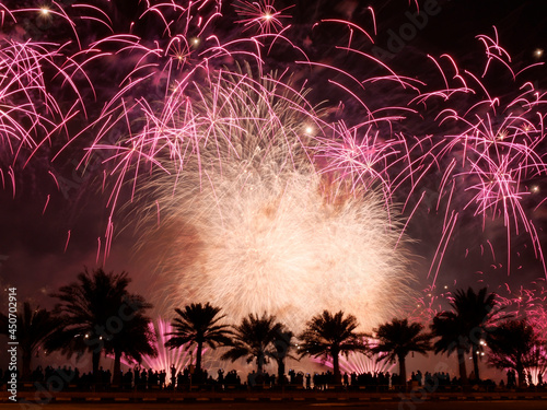 Fireworks for Qatar National Day