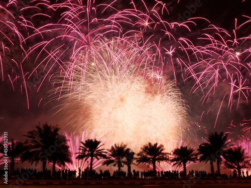 Fireworks for Qatar National Day