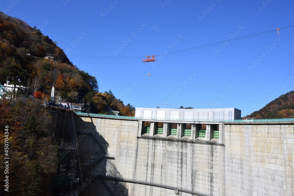 custom made wallpaper toronto digitalSetoai valley, Kawamata dam, autumn season
