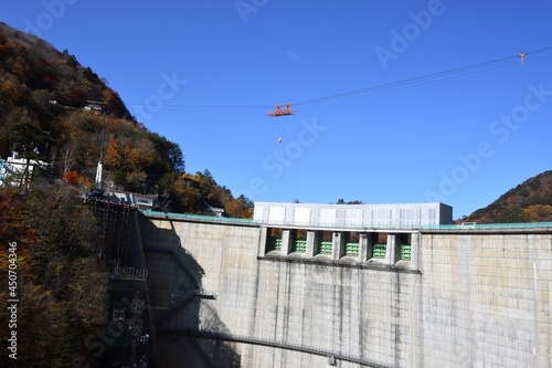Wallpaper Mural Setoai valley, Kawamata dam, autumn season Torontodigital.ca