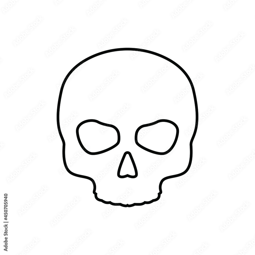 Scull vector icon set. Skeleton illustration symbol collection. halloween sign or logo. Scull vector icon set. Skeleton illustration symbol collection. halloween sign or logo.
