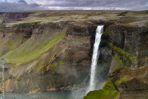 H  ifoss - 122 m tall waterfall in central Iceland