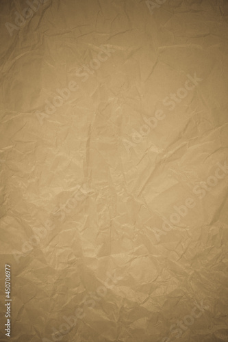 Crumpled paper recycling background.