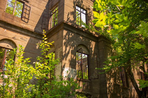 The Skeletal Remains of a Overlook Mountain House near Woodstock  New York