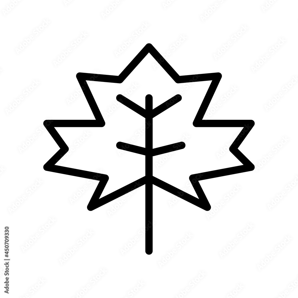 autumn leaf maple icon vector autumn leaf maple icon vector