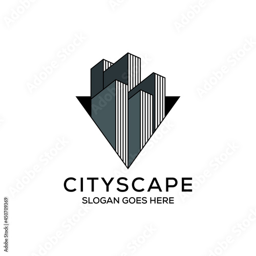 Book apartment logo design, contraction agency vector illustration, can be used as symbols, brand identity, company logo, icons, or others.