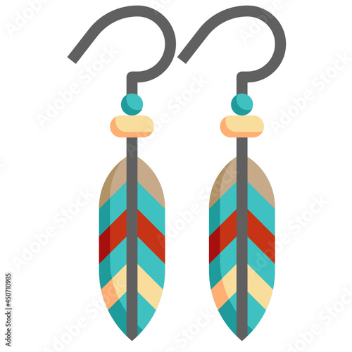 EARRINGS flat icon,linear,outline,graphic,illustration