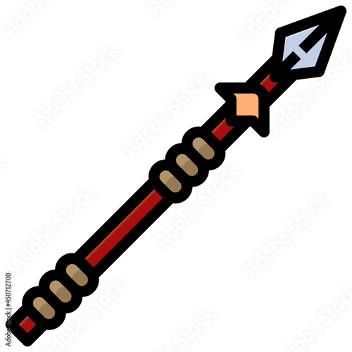 SPEAR filled outline icon,linear,outline,graphic,illustration