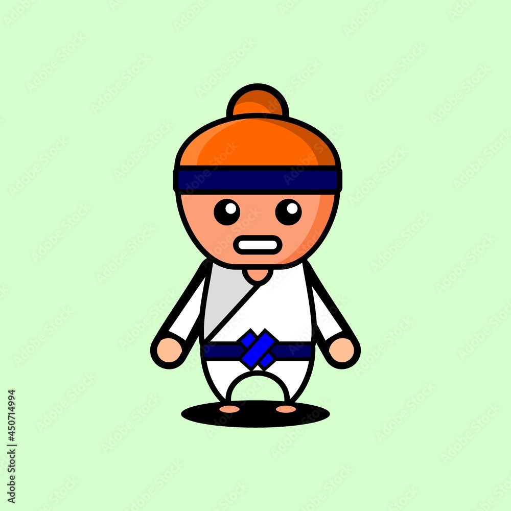 cute taekwondo athlete character cute taekwondo athlete character