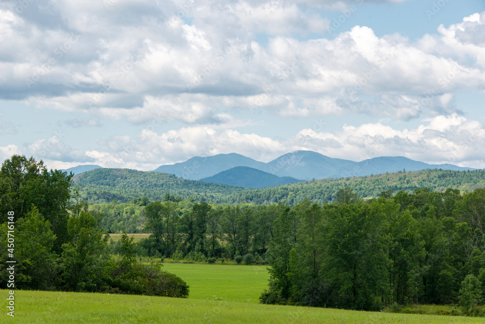 Summer scene in the heart of the Adirondack Mountains