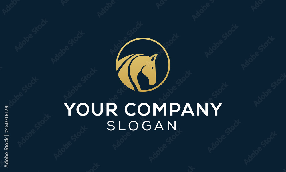 Creative Horse logo template, Horse Logo Symbol Design, simple horse vector illustration, abstract horse logo design