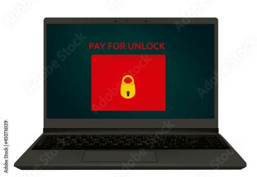 Pay for unlock. vector illustration