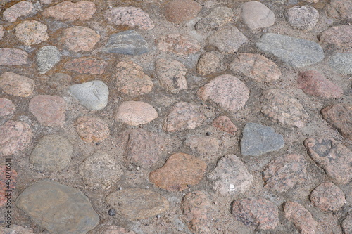 Stone road texture. Suitable for backgrounds.