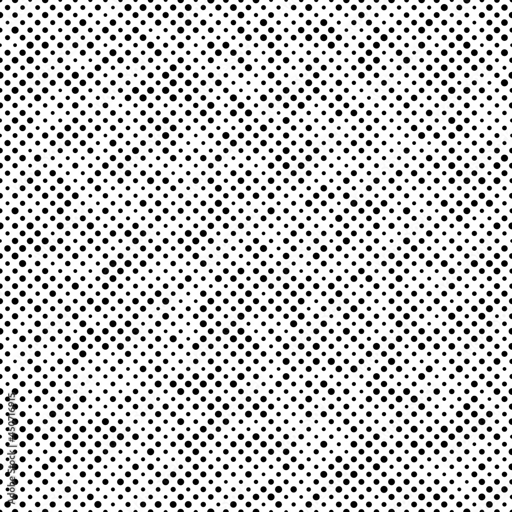 Abstract fashion monochrome polka dots background. Black and white seamless pattern with textured circles. Template design for invitation, poster, card, flyer, banner, textile, fabric. Halftone card Abstract fashion monochrome polka dots background. Black and white seamless pattern with textured circles. Template design for invitation, poster, card, flyer, banner, textile, fabric. Halftone card