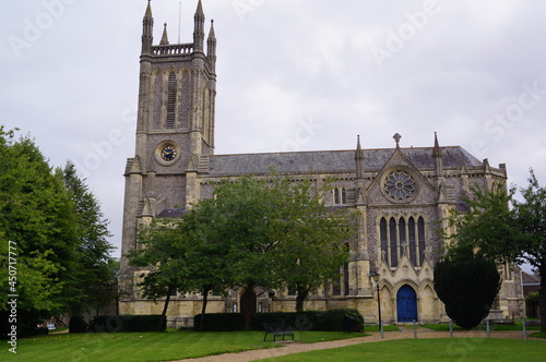 Andover, Hampshire (UK): view of St Mary's Parish Church