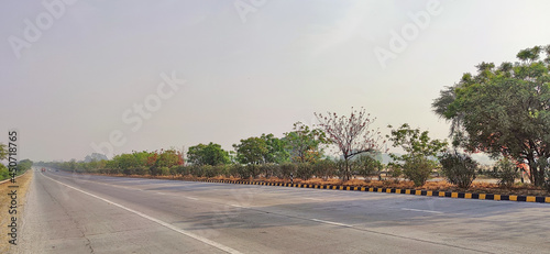 One of the fastest roads in India - the Yamuna expressway, connects New Delhi to Agra.
