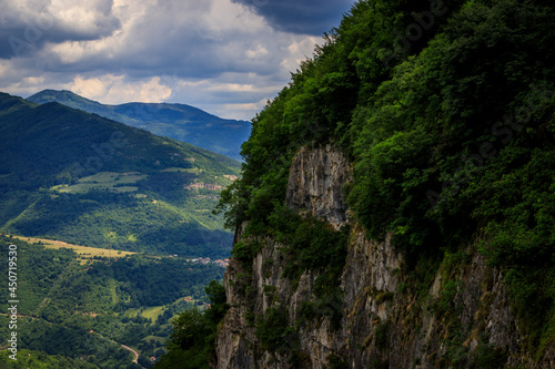 Vazova trail and Skaklya waterfall, Stara planina mountain, Bulgaria photo