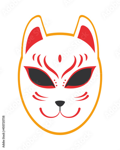 japanese cat mask icon