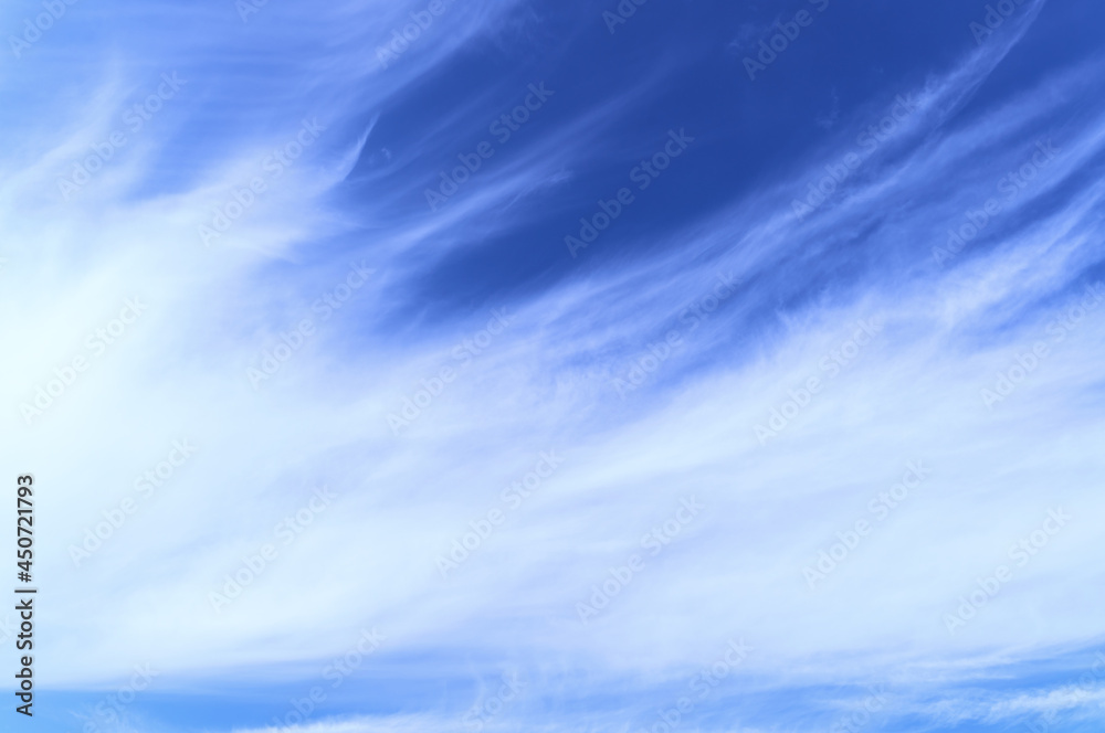 Fototapeta premium Blue sky with white cloud. Copy space. 