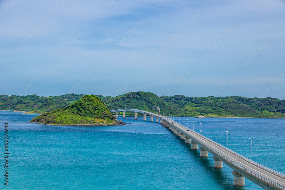 山口県下関市 夏の角島大橋 山口県下関市 夏の角島大橋