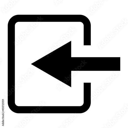 Free Download Vector Log in Glyph Icon Design - GFXLoad