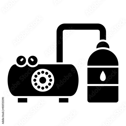 Vector Boiler Glyph Icon Design