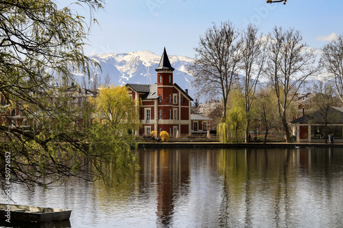 Church on the river Puigcerda