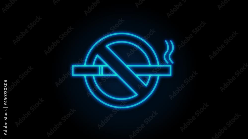 No smoking sign. Cigarette, great design for any purposes. Motion graphics. No smoking sign. Cigarette, great design for any purposes. Motion graphics.